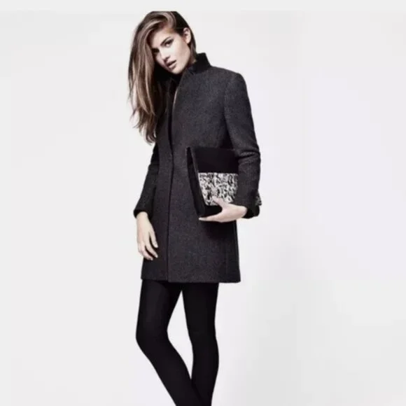 All Saints Ombre Tula Coat Sz.0 NWT Black - Picture 1 of 6